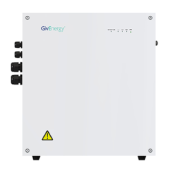 A white solar inverter on a white background.